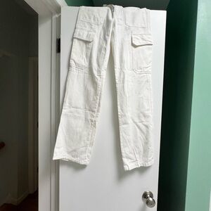NWT Zara White Cargo Pants